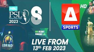 "Sab Sitaray Hamaray" Watch HBL PSL 8 LIVE from 13th Feb 2023 on A Sports HD