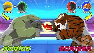 Gorido Dragon vs Goriger | Hybrid Animal Tournament [S1] Animal Animation