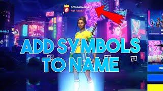 How to Use SYMBOLS In Your FORTNITE NAME | Fortnite Tutorial