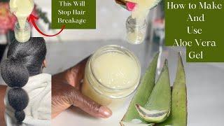 How To Make and Use Aloe Vera Gel for Massive Hair Growth. Hair grows very Fast and Stop Breakage