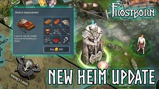 Frostborn Global Update#1 New Heim District , Shoulder Bag and Way More.