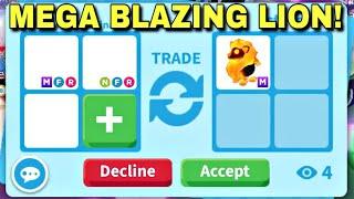 NOO! THEY DECLINED MY SUPER COOL OFFER FOR THEIR MEGA BLAZING LION! ADOPT ME TRADING #adoptme