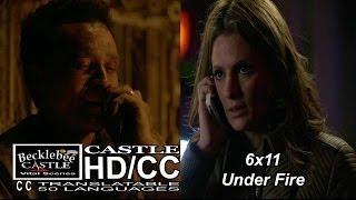 Castle 6x11 "Under Fire" Ryan & Espo  Call Beckett (HD/CC)