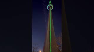 CN Tower in the Winter Evening  #travel #greatertorontoarea #torontotourism #cntower #sunset