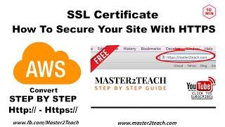 How to secure your site with HTTPS - SSL Certificate - AWS