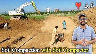 Soil Compaction with Soil Compactor on site | Contact for Construction 0331-5393553