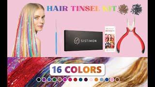 TINSEL HAIR EXTENSIONS with MICRO-LINKS