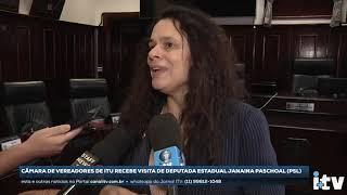 Deputada Janaina Paschoal visita Câmara Municipal de Itu