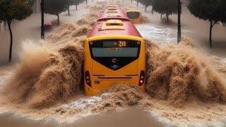 Storms attack Spain. Flooding in Cartagena and Almeria