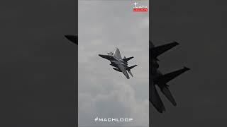 USAF Fighter sideways through 'the loop'! #planespotting