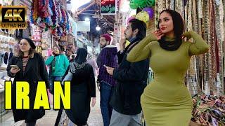 Iran  Shiraz / Walking Tour 4K 60FPS / Real Life in the Winding Old Alleys