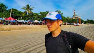 Running Bali's Beaches: Kuta Beach, Legian, Double Six & More! VLOG