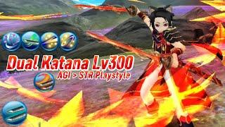 Toram Online - Dual Katana Lv 300 AGI STR Playstyle Build