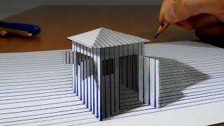 The paper house - 3D Trick Art on Paper