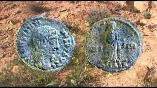 Searching for Roman coins at Tataouine in Tunisia