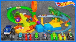 Hot Wheels Unboxing Toys Review ASMR | Hot Wheels Jurassic World Dominion Clash 'n Crash Playset