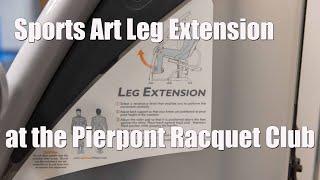 Sports Art Leg Extension  exercise machine at Pierpont Racquet Club