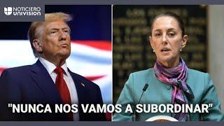 Sheinbaum responde a Trump sobre declarar a los carteles de droga como organizaciones terroristas