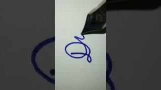 how to write Dia  #calligraphy #english #writing #handwriting #cursive #fountainpen #pen #shorts