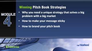 Video: The Secrets to Creating a Persuasive Pitch Book that Attract Investors