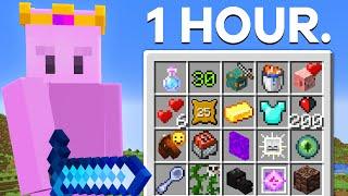 1 Hour to Speedrun Minecraft's Hardest Tasks