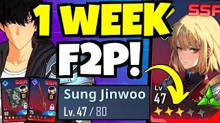 FAST F2P PROGRESS - 1 WEEK!!! [Solo Leveling: Arise]