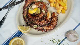 How to cook a Huge Octopus | Tender and Juicy Octopus recipe Grilled