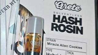 Arete Live Hash Rosin Miracle Alien Cookies Straight gass SLAPS HARD !!!