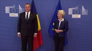 Prime Minister Nicolae-Ionel Ciucă met European Commission President Ursula von der Leyen