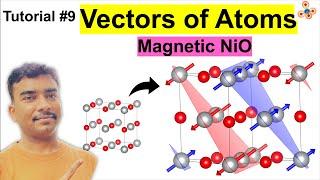 Create a magnetic structure (vector) and show plane with VESTA #Tutorial 9