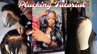 WIG INFLUENCER 101: SUPER BEGINNER FRIENDLY PLUCKING TUTORIAL | Straight To The Point 