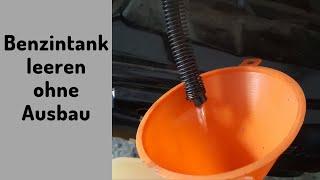 Benzin aus dem Roller-Tank ablassen – einfache Methode ohne Ausbau | Roller-Fix