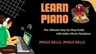 Jingle Bells, Jingle Bells | Play Piano Sargam Easy | #sharmasargam #sikhosaral