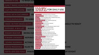 Top 15 idioms and phrases|idoms |phrases |idioms and phrases in english #idioms #phrases