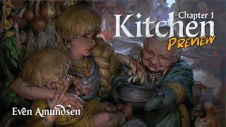 Digital Painting Timelapse | Preview: The Kitchen | TEGN | Fantasy Art