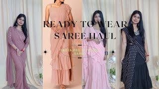 Indya Ready to Wear Saree Haul️, Pre-stitched Saree & Blouses  / Nanditaroy