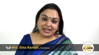 Testimonial Mrs.Ekta Raman  |  Eternity Designers