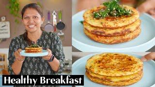 सुबह की भागदौड़ में हेल्दी नाश्ता जो टिफ़िन के लिए भी परफेक्ट | Sooji Besan ka Nasta |Breakfast Kabita