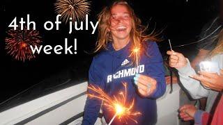 4th of july on the beach, boating, shopping and swimming | week in my life