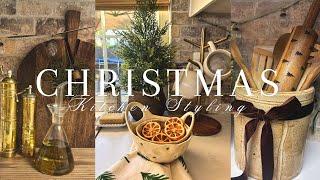 | *NEW* Christmas Decorate With Me | Neutral Kitchen Styling | 2024 Christmas Decorating Ideas |