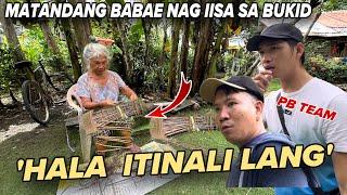 MATANDANG BABAE NAG IISA SA BUKID !  NAKAKA MANGHA SI LOLA @PugongByahero