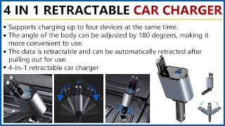 T30143 TIROFLX 4 in 1 Rechargeable Car Charger