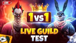 FREE FIRE LIVE GUILD TESTING | GUILDTEST LIVE | FF LIVE GUILD TEST #freefirelive #alex777