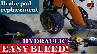 How to EASY BLEED the TEVERUN HYDRAULIC BRAKE & PAD REPLACEMENT |James Angelo TV | Vlog 149