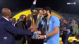 لحظه رفع بيراميدز كأس دوري ابطال افريقيا لاول مره في تاريخة
