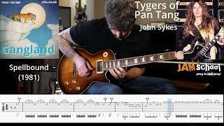 Tygers of Pan Tang Gangland John Sykes Guitar Solo with TAB