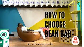 How to choose A bean bag chair | Tutorial |  XL,XXL,3XL,4XL,5XL,6XL | Bean bag sitting positions |