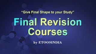 Final Revision Crash Courses for NEET and AIIMS (Vr. 2) by ETOOSINDIA