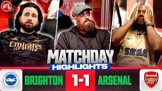 Arsenal Suffer BLOW In Title Race!  | Match Day Highlights | Brighton 1-1 Arsenal