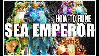 SUMMONERS WAR: How To Rune Sea Emperor (Poseidon, Okeanos, Triton, Pontos, Manannan)